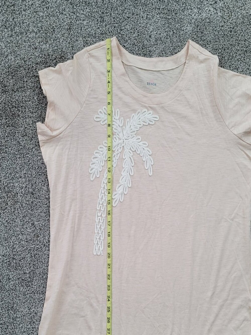 Belle By Kim Gravel Beach Beige / Taupe T-Shirt 2X - Picture 7 of 8
